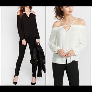 Express cold shoulder blouse